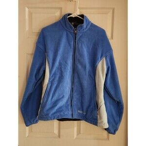 Marmot Womens Size XL Blue Lined Full Zip Softshell Fleece Jacket